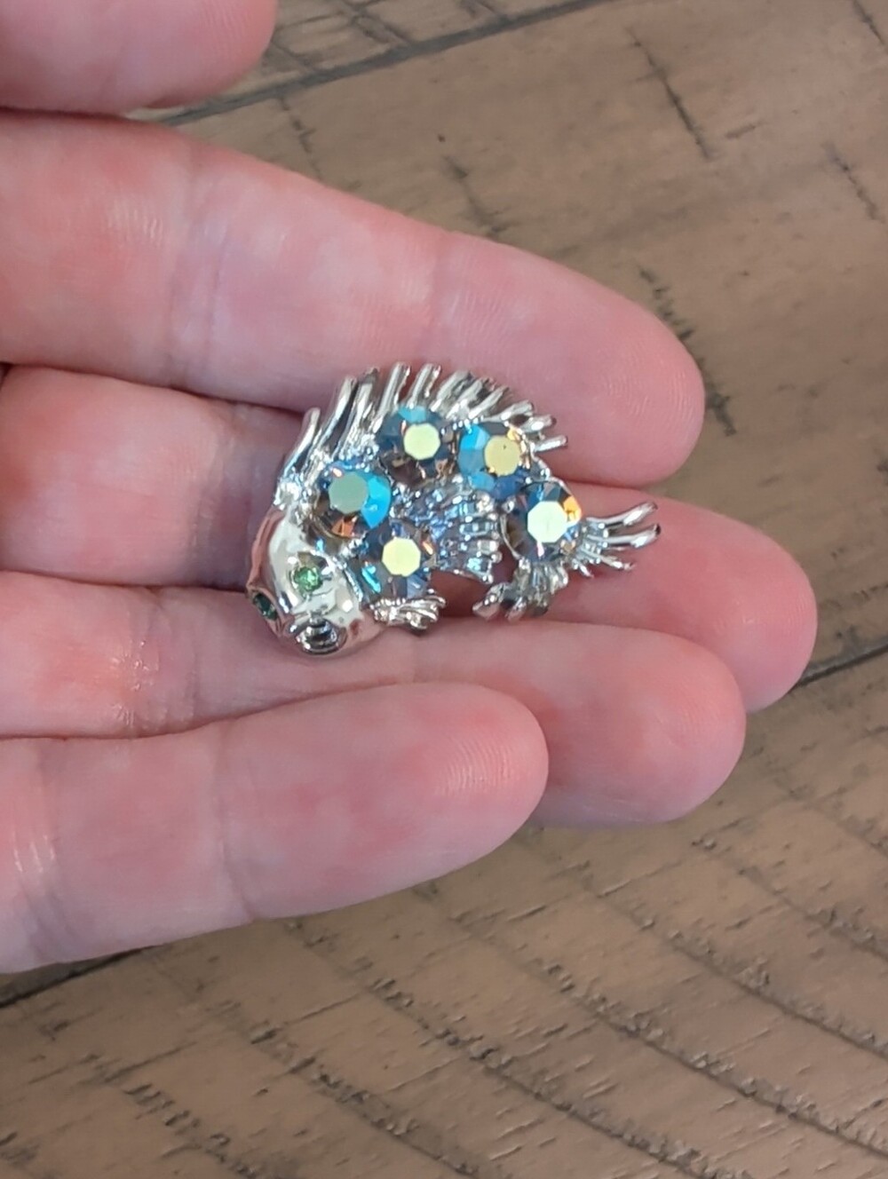 AB Fish Brooch